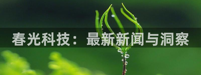 春光科技：最新新闻与洞察